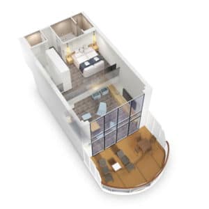 AIDA Cruises-AIDAnova-AIDACosma-AIDA-Nova-Cosma-schip-Cruiseschip-Categorie SA-Penthouse-Suite-diagram