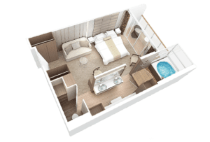 Azamara-Cruises-Azamara-Journey-Quest-Pursuit-schip-Cruiseschip-categorie SP-Club Spa Suite-diagram