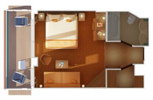 Carnival-cruise-line-Carnival-Horizon-Carnival-Vista-schip-cruiseschip-categorie JS-Junior-Suite-diagram