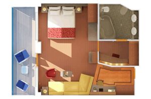 Carnival-cruise-line-Carnival-Sunrise-schip-cruiseschip-categorie GS-ES-grote-Grand-Suite-diagram