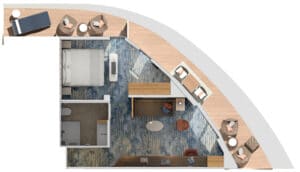 Carnival-Cruise-Line-Carnival-Celebration-Schip-Cruiseschip-Categorie KS-Carnival-Excel-Hoek-Suite-Diagram