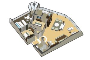 Celebrity Cruises-Celebrity-Reflection-schip-cruiseschip-Categorie RF-Reflection-Suite-diagram