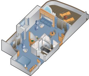 Celebrity Cruises-Celebrity Xpedition-schip-Cruiseschip-Categorie PS-Penthouse Suite-diagram