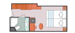 Costa Cruises-Costa Fortuna-Costa Magica-Schip-Cruiseschip-Categorie IP-IC-IV-Binnenhut-diagram
