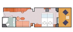 Costa Cruises-Costa Luminosa-Costa-Deliziosa-Schip-Cruiseschip-Categorie MS-Mini Suite-diagram