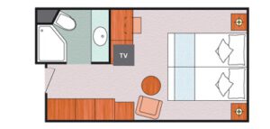 Costa Cruises-Costa Pacifica-Costa Serena-schip-Cruiseschip-Categorie EP-EC-EV-Buitenhut-diagram