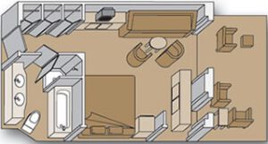 Holland America Line-Eurodam-schip-Cruiseschip-Categorie SS-SY-SZ-SQ-Spa-Signature Suite-diagram