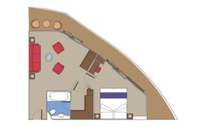 MSC-Cruises-MSC-Fantasia-MSC-Splendida-MSC-Preziosa-MSC-Divina-schip-cruiseschip-categorie YC3-Yacht-Club-Royal-Suite-diagram