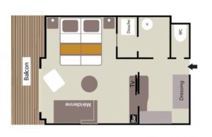 Ponant-l-austral-schip-cruiseschip-categorie DS-Deluxe Suite-diagram