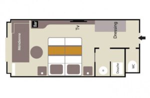 Ponant-l-austral-schip-cruiseschip-categorie SP-Superior hutten-diagram