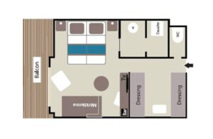 Ponant-le-Lyrial-schip-cruiseschip-categorie DS-Deluxe Suite-diagram