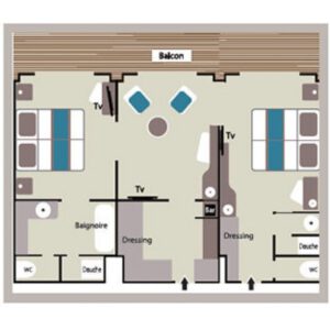 Ponant-le-Lyrial-schip-cruiseschip-categorie GPS-Grand Privilege Suite-diagram