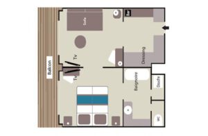 Ponant-le-Lyrial-schip-cruiseschip-categorie PS-Privilege suite-diagram