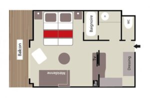 Ponant-le-boreal-schip-cruiseschip-categorie DS-Deluxe Suite-diagram