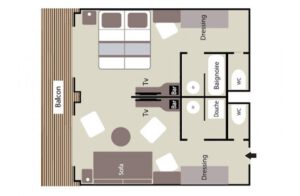 Ponant-le-soleal-schip-cruiseschip-categorie PS-prestige suite-diagram