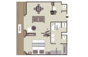 Ponant-le-soleal-schip-cruiseschip-categorie SA-Owner Suite-diagram