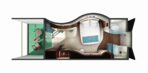 Norwegian-cruise-line-Norwegian-Epic-schip-cruiseschip-categorie B1-B4-B6-BA-BB-BC-BF-BF-B9-balkonhut-spa balkonhut-diagram