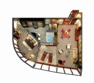 Norwegian-cruise-line-Norwegian-Epic-schip-cruiseschip-categorie H2-the haven deluxe owner suite-diagram