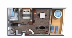 Norwegian-cruise-line-Norwegian-Sky-schip-cruiseschip-categorie SB-Owner Suite-diagram