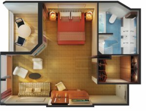 Norwegian-cruise-line-Norwegian-Star-schip-cruiseschip-categorie SC-familie suite met balkon-diagram