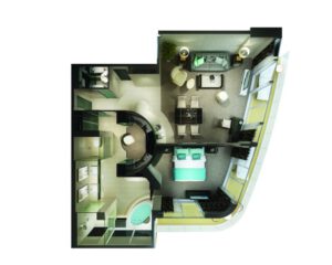 Norwegian-cruise-line-Norwegian-breakaway-Norwegian-Getaway-schip-cruiseschip-categorie H2-The haven Deluxe Owner Suite-diagram