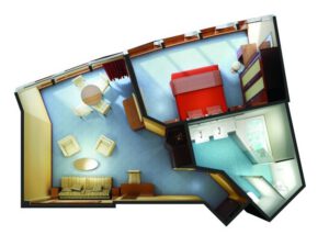 Norwegian-cruise-line-Norwegian-star-schip-cruiseschip-categorie S6-deluxe owner Suite-diagram