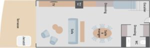 Ponant-le-commandant-charcot-schip-cruiseschip-categorie DU-Suite-Duplex-diagram