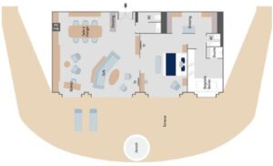 Ponant-le-commandant-charcot-schip-cruiseschip-categorie SA-Owner Suite-diagram