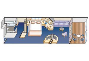 Princess-cruises-Coral-Island-princess-schip-cruiseschip-categorie M1-clubclass minisuite met balkon-diagram