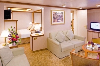 Princess-cruises-caribbean-princess-schip-cruiseschip-categorie S8- Familie suite met balkon