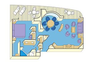 Princess-cruises-diamond-princess-schip-cruiseschip-categorie S1-Grand Suite-diagram