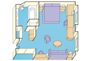 Princess-cruises-grand-princess-schip-cruiseschip-categorie S7-Suite met raam-diagram