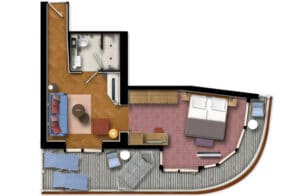 TUI Cruises-Mein Schiff 1-Mein Schiff 2-schip-Cruiseschip-categorie-Horizont-Suite-diagram