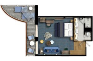 TUI Cruises-Mein Schiff 1-Mein Schiff 2-schip-Cruiseschip-categorie-Schöne Aussicht Suite-diagram