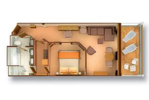 seabourn-seabourn-quest-seabourn-sojourn-seabourn-odyssey-cruiseschip-schip-categorie PH-Penthouse suite-diagram