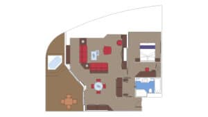 MSC-Cruises-MSC-Seascape-schip-cruiseschip-categorie YC4-Yacht-club-Owner-Suite-diagram