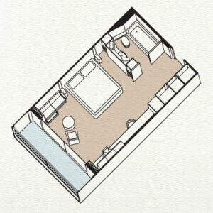 Paul-Gauguin-Cruises-ms-paul gauguin-schip-cruiseschip-categorie-A-A Veranda Suite-diagram