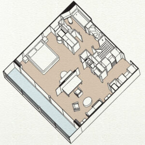 Paul-Gauguin-Cruises-ms-paul gauguin-schip-cruiseschip-categorie-OS-Owner Suite-diagram