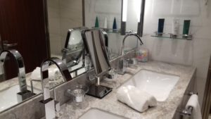 Badkamer op de Seabourn