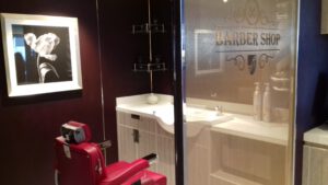 Barber Shop op de Seabourn