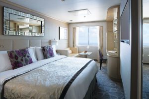 Crystal Cruises-Crystal Serenity-schip-Cruiseschip-Categorie C1-C2-D-E1-E2-deluxe buitenhut