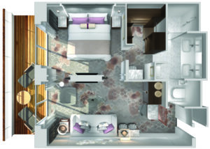 Crystal Cruises-Crystal Symphony-schip-Cruiseschip-Categorie SP-Seabreeze Penthouse Suite-diagram