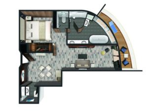 Norwegian-cruise-line-Norwegian-Spirit-schip-cruiseschip-categorie SB-Aft-facing-owner suite-diagram