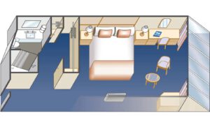 Princess-cruises-discovery-princess-schip-cruiseschip-categorie o6-deluxe buitenhut-diagram