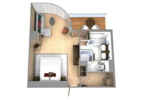 seabourn-seabourn-Venture-cruiseschip-schip-categorie VP-Panorama Veranda Suite-diagram