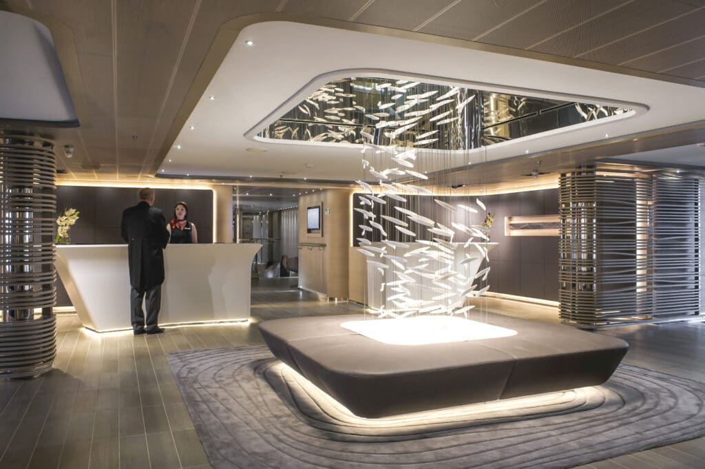 Cruiseschip-Le Soleal-Ponant Yacht Cruises-Receptie