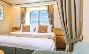 P&O Cruises-P&O Arcadia-schip-Cruiseschip-Categorie LB-LC-LE-LF-Standard Sea view Cabin