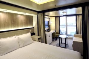 P&O Cruises-P&O Britannia-schip-Cruiseschip-Categorie DA-DB-DC-superior deluxe balcony cabin