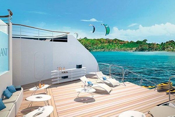 Cruiseschip-Le Jaques Cartier-Ponant-Deck