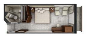 silversea-Silver-Explorer-cruiseschip-schip-Categorie VR-Veranda suite-diagram